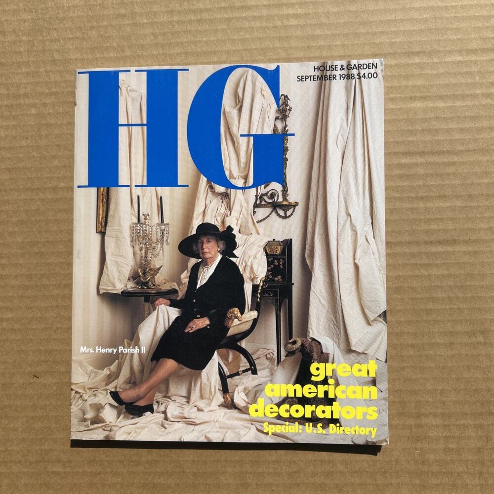 HG House & Garden Sept 1988 Sister Parish Anna Wintour Vintage Decor Magazine